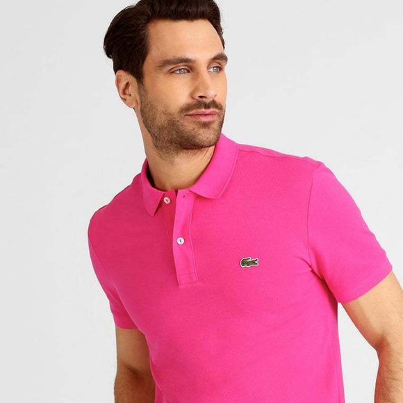 🐊LACOSTE SLIM FIT POLO, Tyrian_NWT - Picture 3 of 7